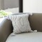Deerlux 16" Handwoven Cotton Throw Pillow Cover with White Ikat Pattern and Tassel Corners with Filler QI004307.IT.K - alternate 4
